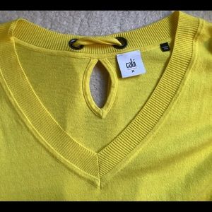 Cabi Canary Pullover yellow #5281 Sz M
